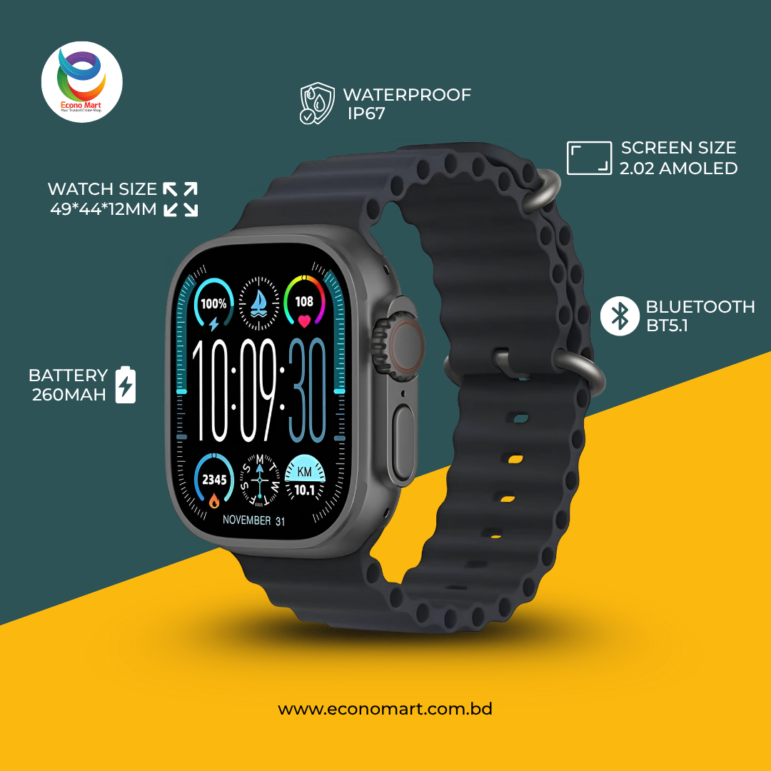 HK9 Ultra 2 Max Smart Watch Price in bangladesh